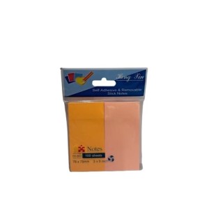 Bloco postit c60358 c/2pç de 100fls 76x38mm