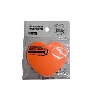 Bloco postit coração c60364 76x76mm c/50fls